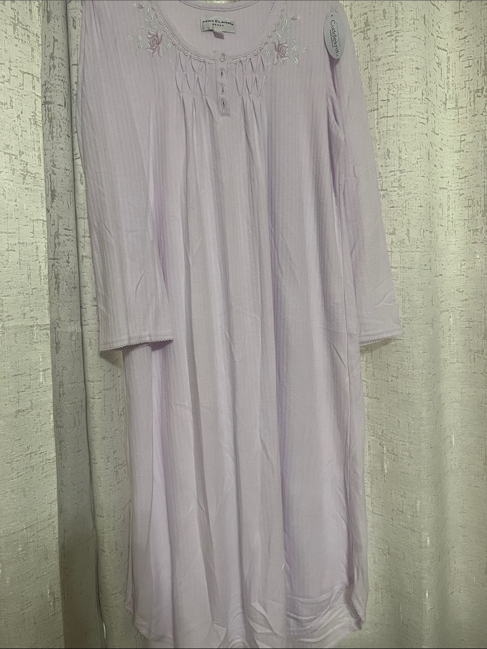 Light Lavender Long Sleeve Nightshirt